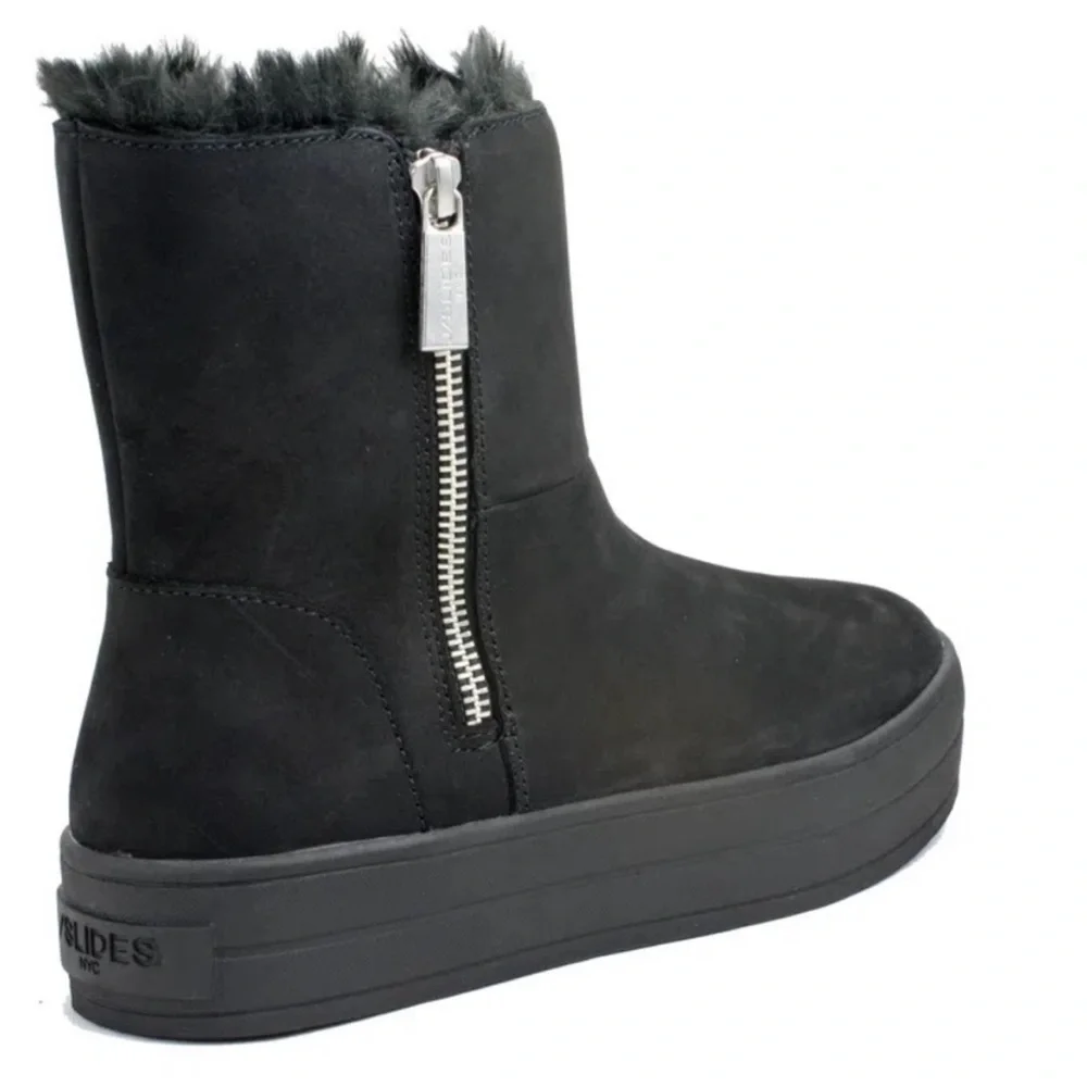 J/Slides Henley Platform Leather Boots | 8 - Picture 8 of 15